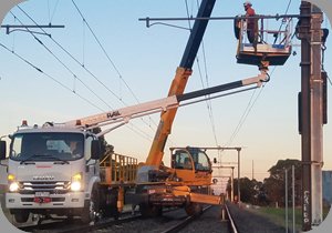 RRV EWP Boom Lift rail equipment